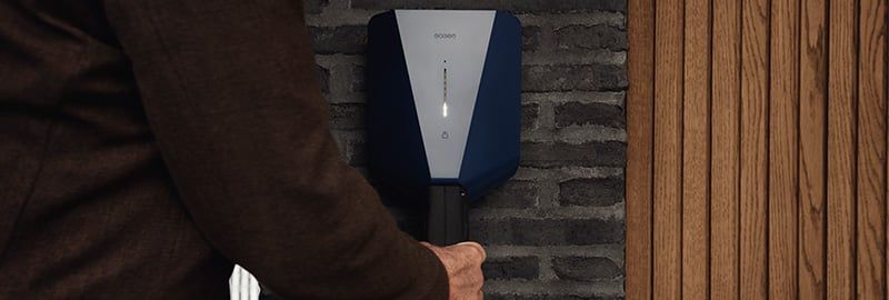 Easee One untethered smart EV charger at home